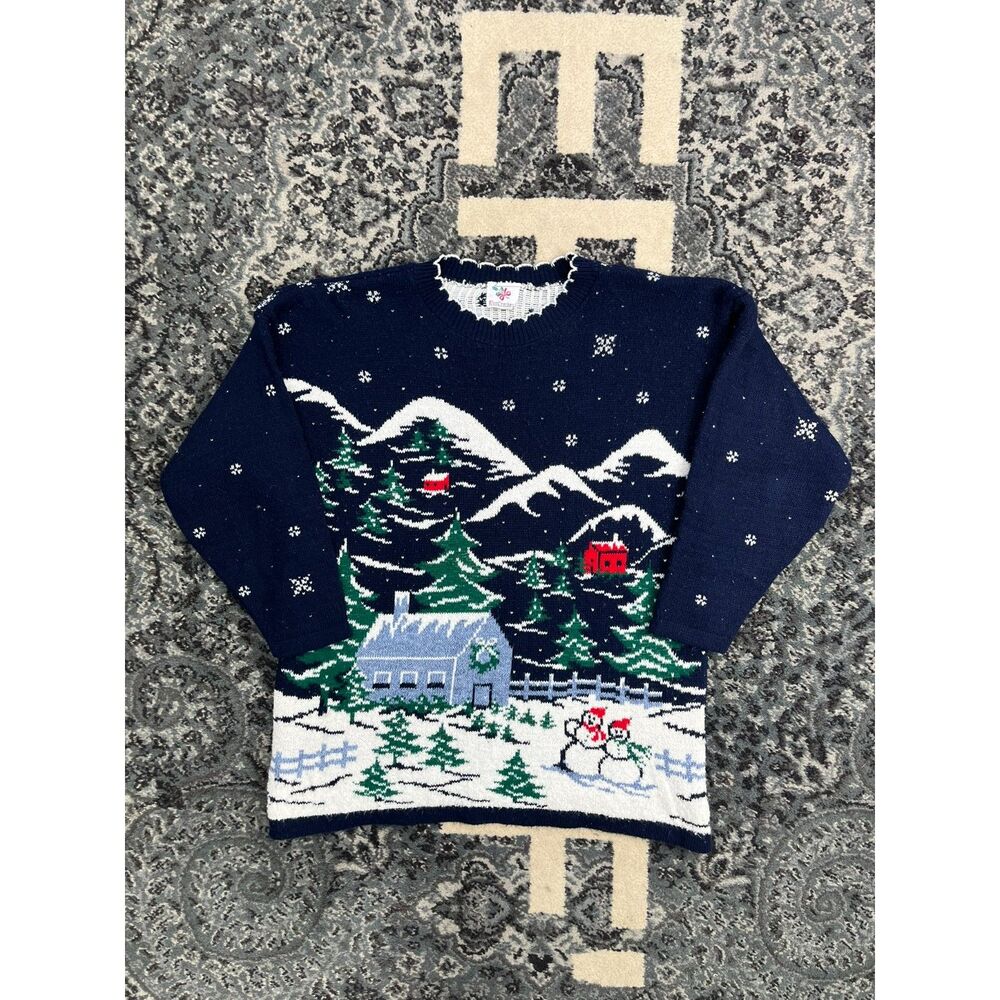 Vintage 90s Unisex Nut Cracker Christmas knit Sweater Size Medium